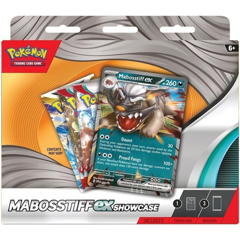 Pokémon TCG, Mabosstiff EX, 3 Booster Showcase Box New Sealed